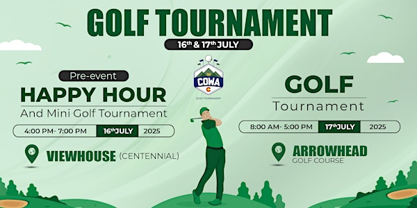 16th Annual COWA Golf Tournament Tickets | Arrowhead Golf Course