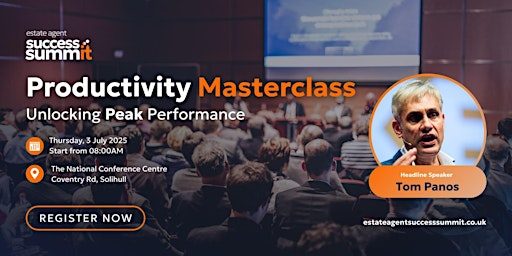 Productivity Masterclass: Unlocking Peak Performance | The National Conference Centre