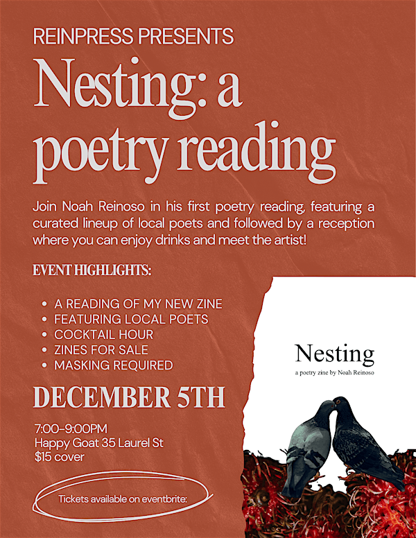 Nesting: A Poetry Reading | Happy Goat Coffee Co. (Laurel)