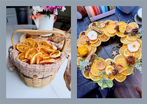 Make a orange wreath at the Bloomin Cottage | The Bloomin Cottage