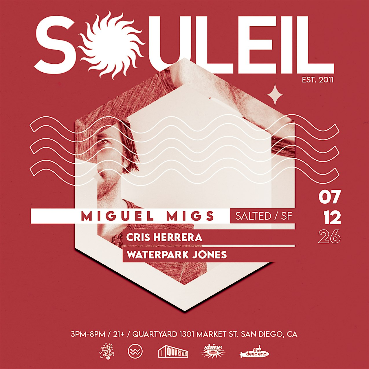 SOULEIL: Miguel Migs, Cris Herrera, Waterpark Jones | Quartyard