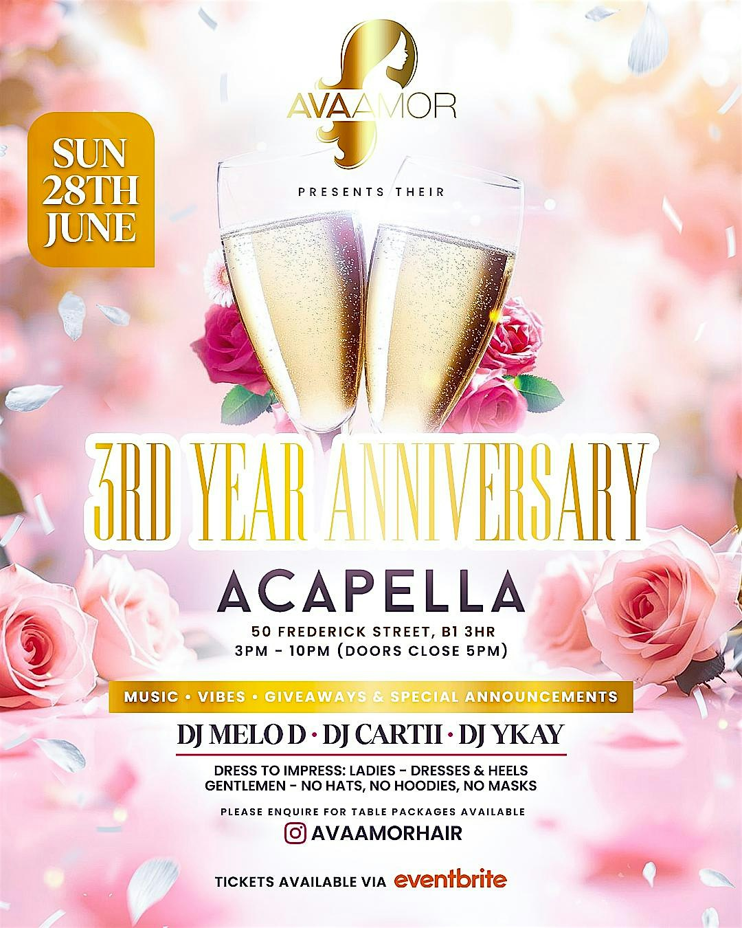 AVAAMOR HAIR 3RD YEAR ANNIVERSARY | Acapella