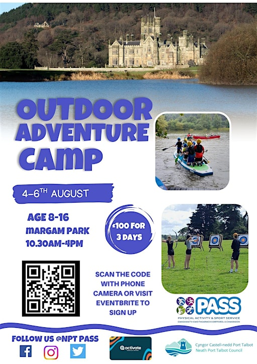 PASS Margam Outdoor Adventure Activity Camp 2026 | Margam Country Park