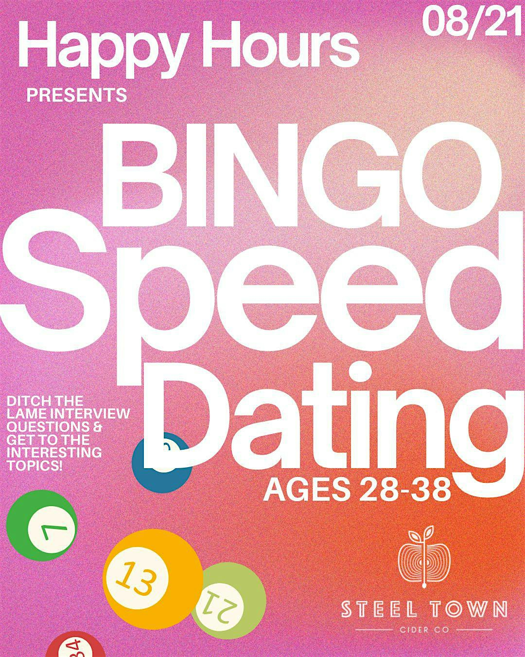 Patio Bingo Speed Dating Ages 28-38@Steel Town Cider | Steel Town Cider