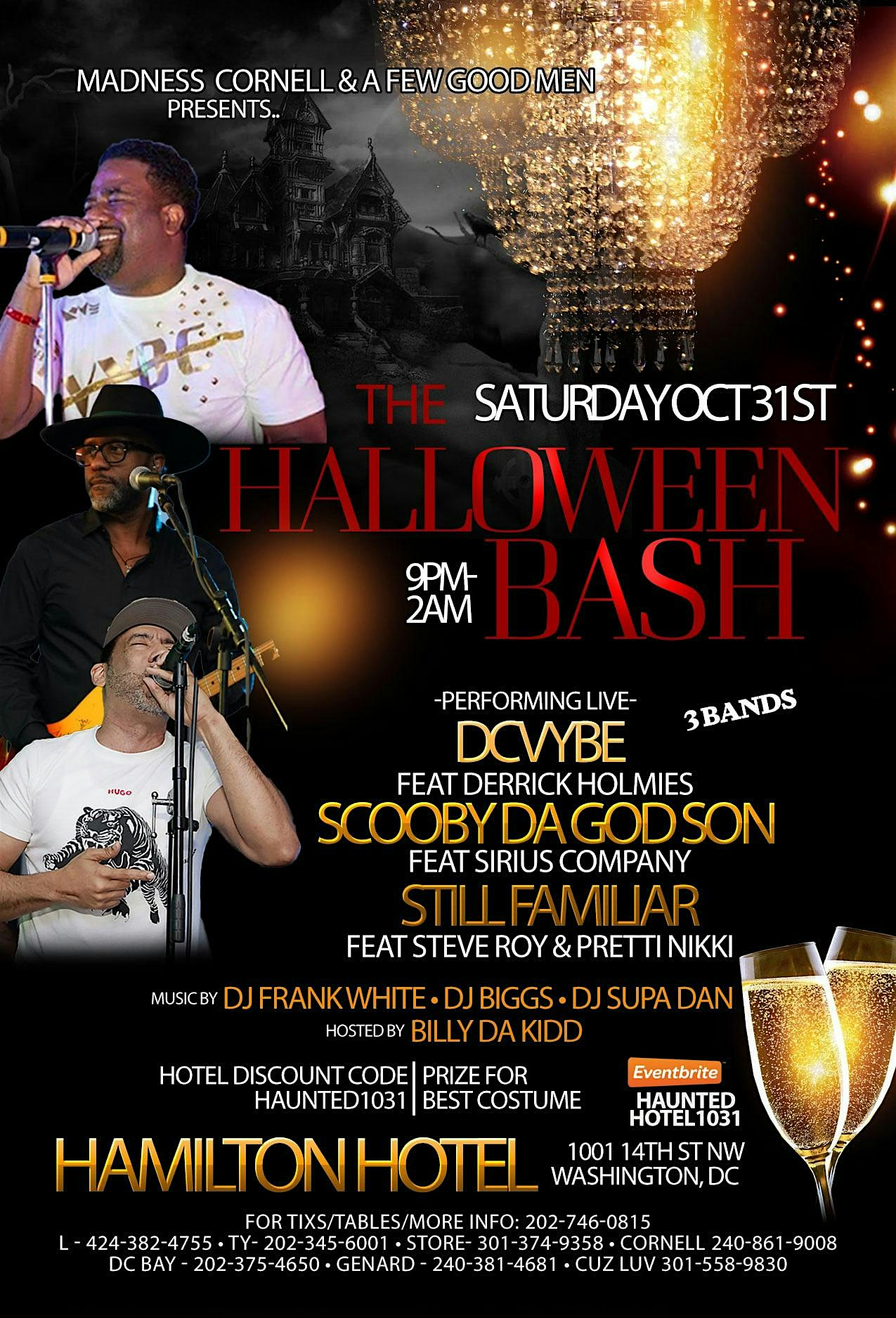 MADNESS HAUNTED HOTEL HALLOWEEN PARTY | The Hamilton Hotel