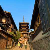 京都　京都散策旅　八坂の塔の桜とのコラボに感動❗️