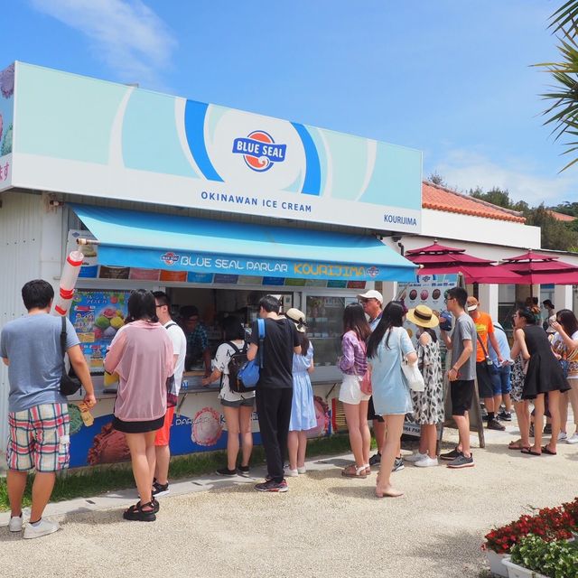 沖繩無敵大海景古宇利島💕美國🇺🇸風情雪糕🍦店