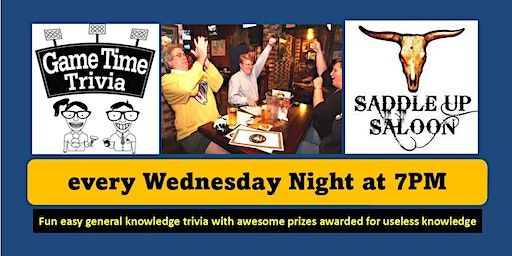 Game Time Trivia Wednesdays at the Saddle Up Saloon in Kingston NH | Saddle Up Saloon
