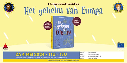 Interactieve boekvoorstelling 'Het geheim van Europa' | Provinciehuis Antwerpen