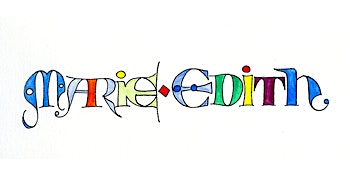 Mon prénom en onciale | Mairie-Médiathèque Saint-Pierre