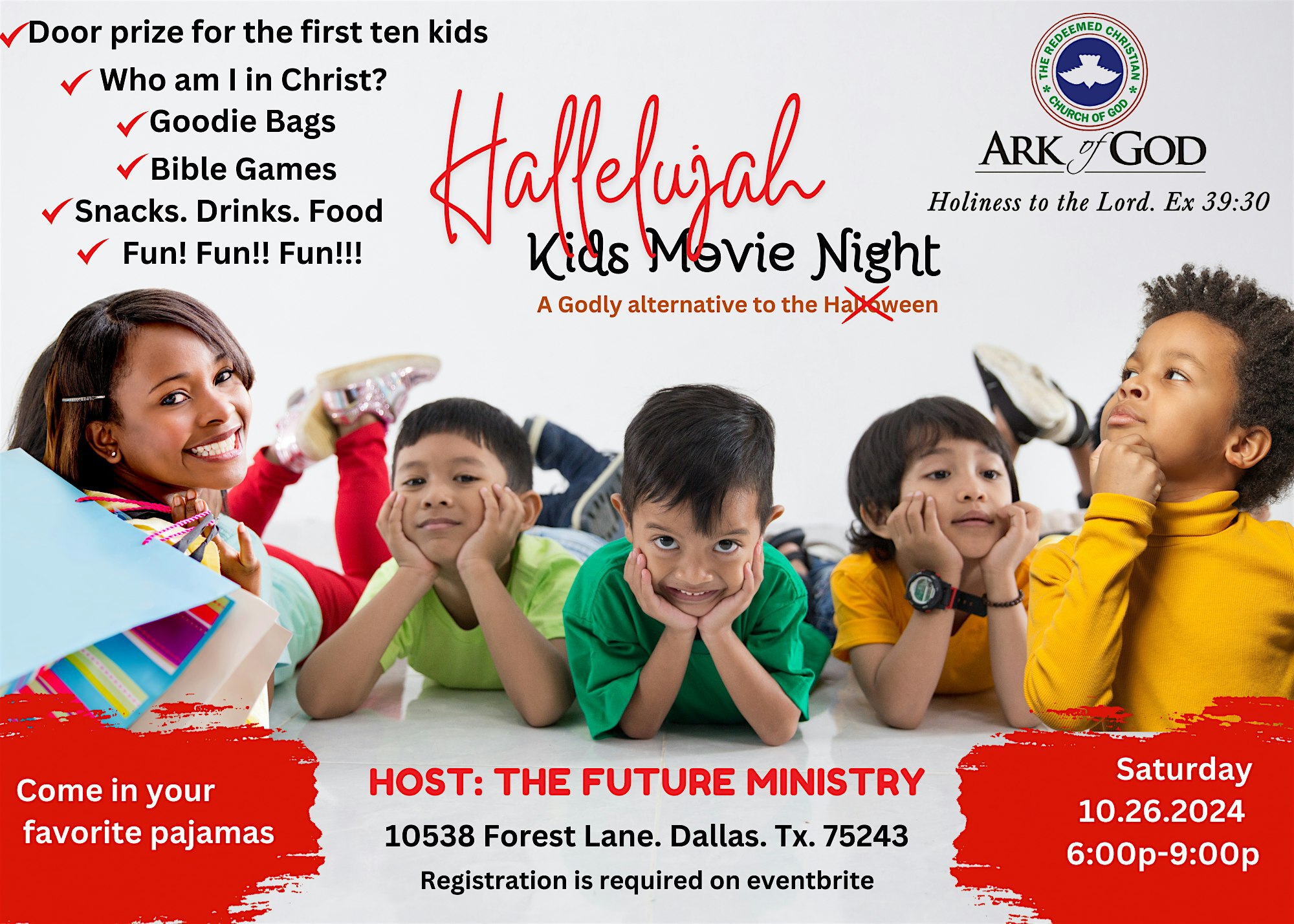 HALLELUJAH KIDS MOVIE NIGHT | 10538 Forest Ln. Dallas. Texas. 75243