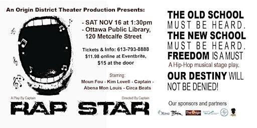 Rap Star: A Hip-Hop Musical Stage Play | 120 Metcalfe St