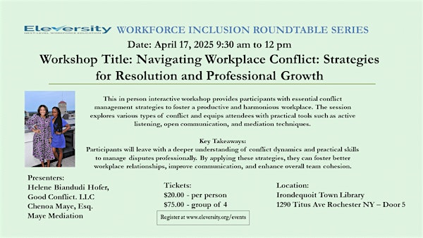 Workforce Inclusion Roundtable - April 17, 2025 | 1290 Titus Ave