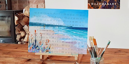 Painting workshop ‘Summer Beach’ @ The Twisted Knot, Doncaster | Cherry Lane