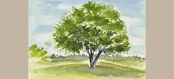 LAURIE'S MINI WATERCOLOR WORKSHOP 3-Summer Trees;WED,2:30-5PM, June 11th | pARTiculars Art Gallery and Teaching Studio