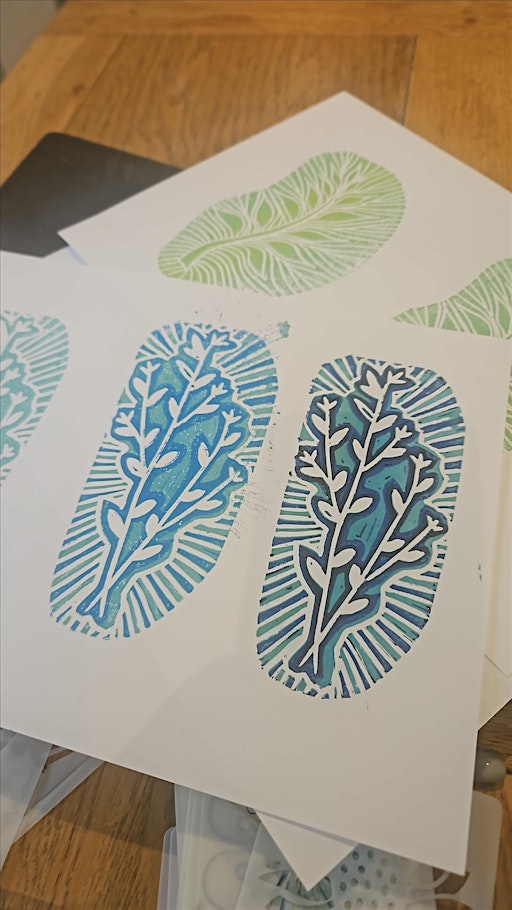 Monthly Makes - 3 layer lino Print, Reduction Printing | Oppio Lounge
