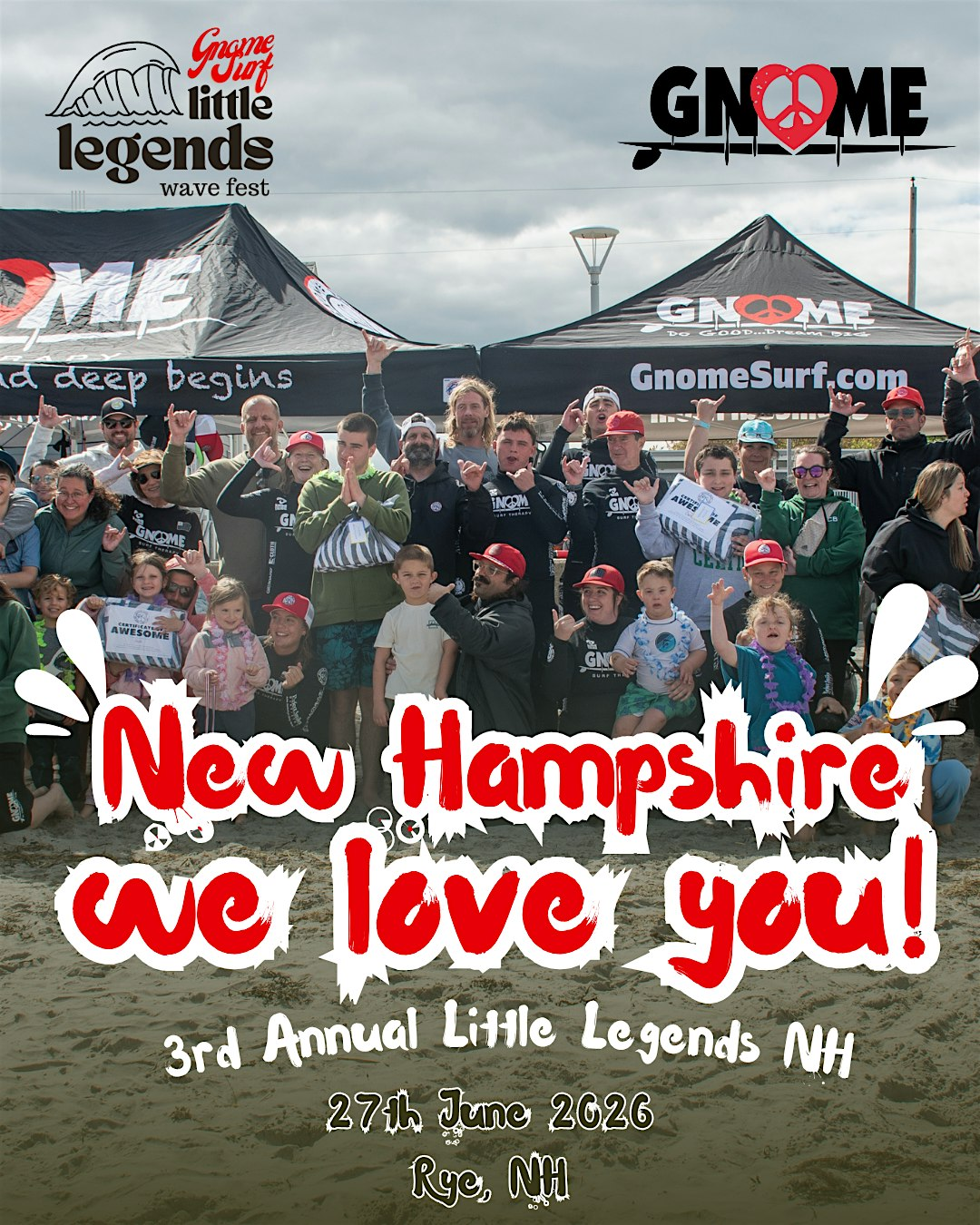 Gnome Surf's 3rd Annual New Hampshire Little Legends Wave Fest | Jenness Beach