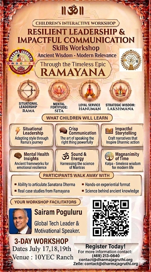 Transformative Ramayana leadership workshop | 7600 Cottonwood St