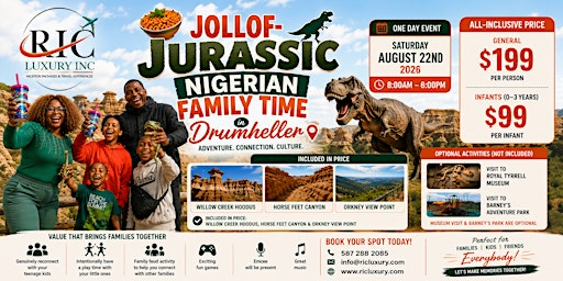 Jollof & Jurassic: Alberta's Biggest Nigerian Family Day Out | Drumheller Badlands