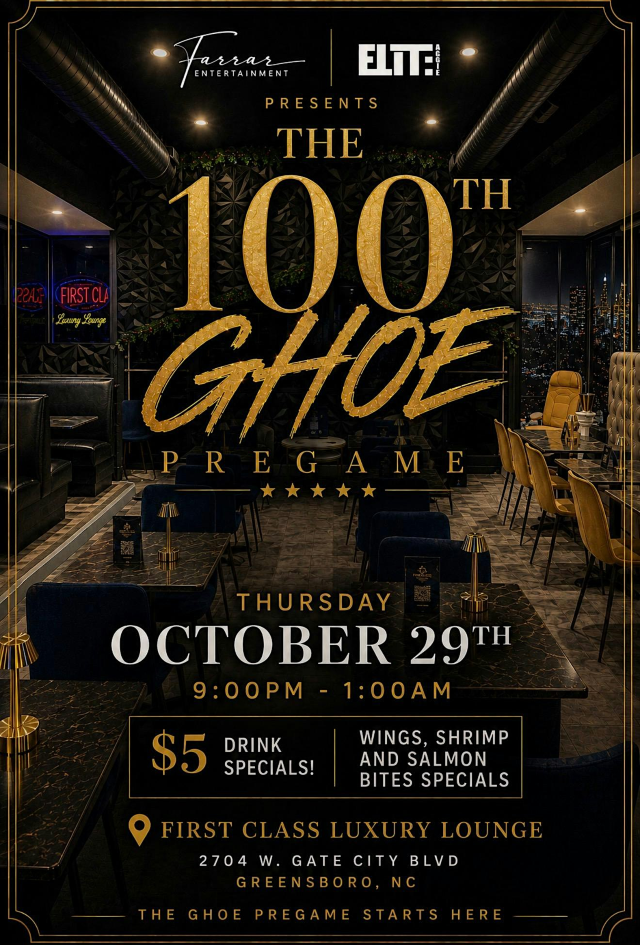 GHOE PreGame | First Class Luxury Lounge GSO