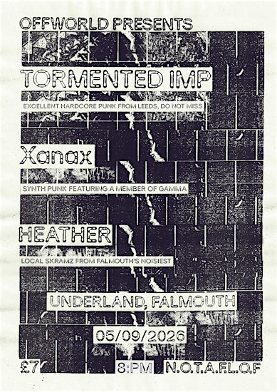Offworld presents: Tormented Imp, Xanax & Heather at Underland | The Chintz Bar & Underland Music Venue