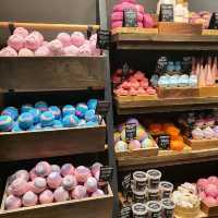 Staycation with lush bath bombs!