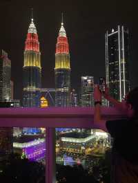 Malaysia Flag on Twin Towers