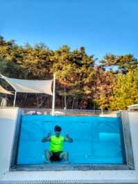 진짜 따뜻한 온수풀이 기분좋은, 스위트남원 가든풀🏊‍♀️