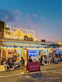 【釜山・多大浦】夕日の名所🧡雰囲気満点の海岸屋台で韓国料理🇰🇷