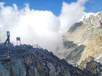 搭纜車觀賞Mont Blanc 