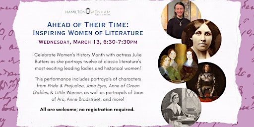 Ahead of Their Time: Inspiring Women of Literature | Hamilton-Wenham Public Library