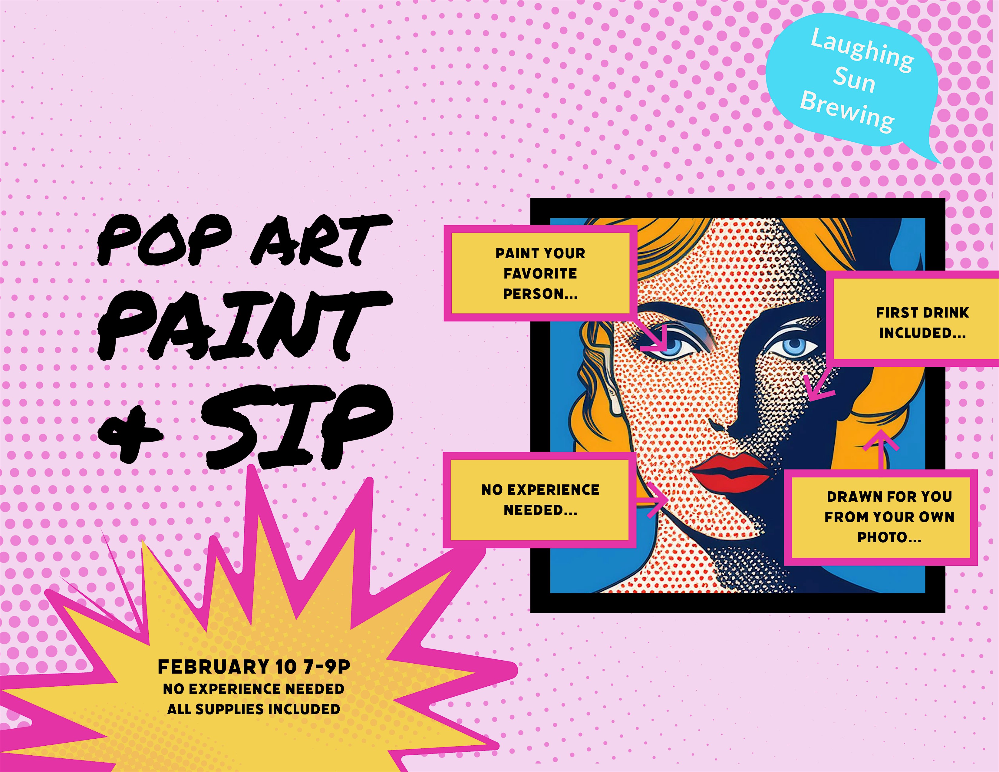 Pop Art Paint & Sip | Laughing Sun Brewing Co.