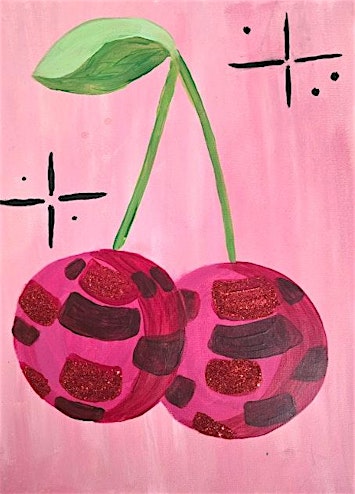 'Cherry on Top' Paint Party + Free Martini at Gizzmo's! | Gizzmos