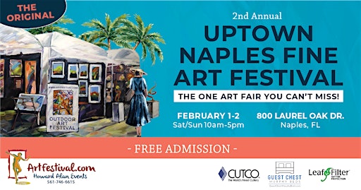 2nd Annual Uptown Naples Fine Art Festival | Pelican Bay (next to Waterside Shops)