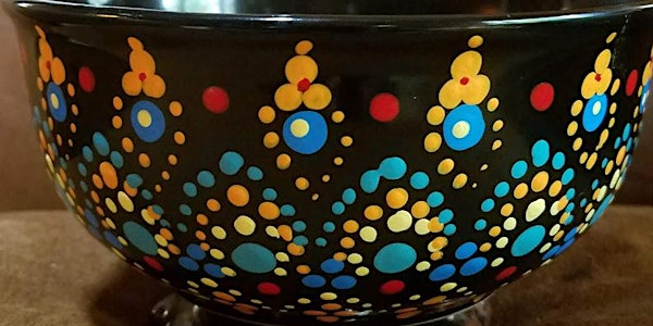 Painted Mandala Bowls at Pinewood Lodge | Pinewood Lodge Campground
