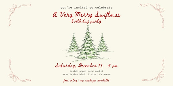 A Very Merry Swiftmas Birthday Party | Poppi Seed Market