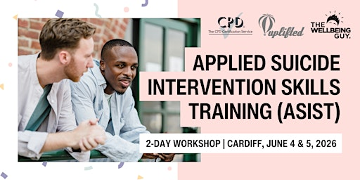 Applied Suicide Intervention Skills Training (ASIST) Cardiff, June 2026 | Taff Housing Conference Centre