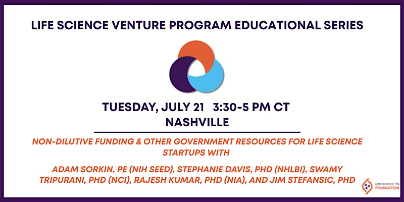 Non-Dilutive Funding & Other Government Resources for Life Science Startups | Launch Tennessee