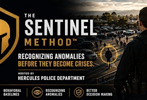The Sentinel Method | Hercules Police Department