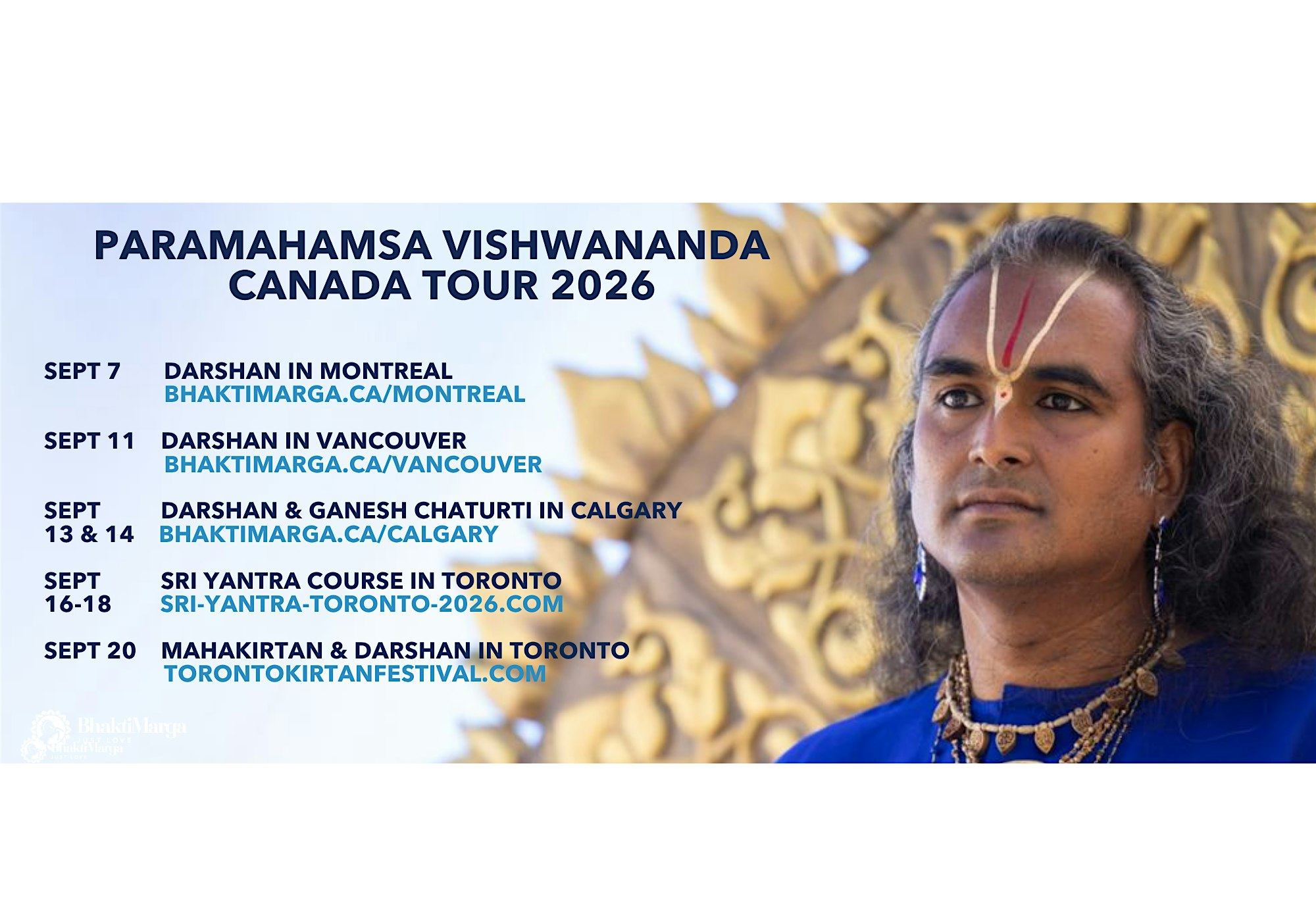 Just Love Canada Tour - Darshan de Montréal avec Paramahamsa Vishwananda | Unitarian Church of Montréal