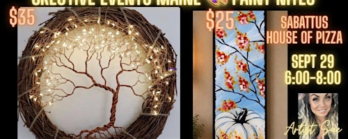 Paint Night -Tree of Life or Pumpkin Wood- Sabattus House of Pizza | Sabattus House of Pizza
