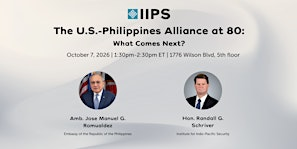U.S.-Philippines Alliance at 80: What Comes Next? | Institute for Indo-Pacific Security