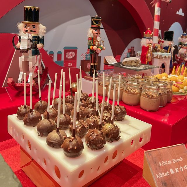北角維港凱悦Lunch buffet kit kat主題甜品超邪惡！