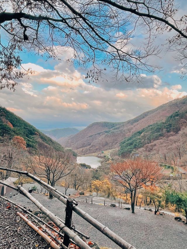 단풍과 산 전망이 아름다운, 밀양 "서당골캠핑장"