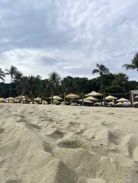 Catching the sun at tanjong beach club 🏖☀️
