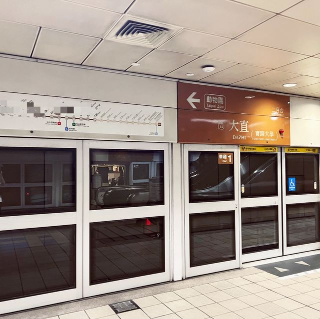 大直捷運站｜一個很浪漫的捷運站