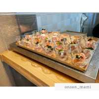 朝ごはんは、野菜多めのビュッフェが嬉しい🍱