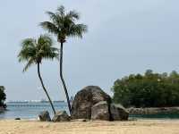 Sun and sand at Siloso Beach Sentosa SG