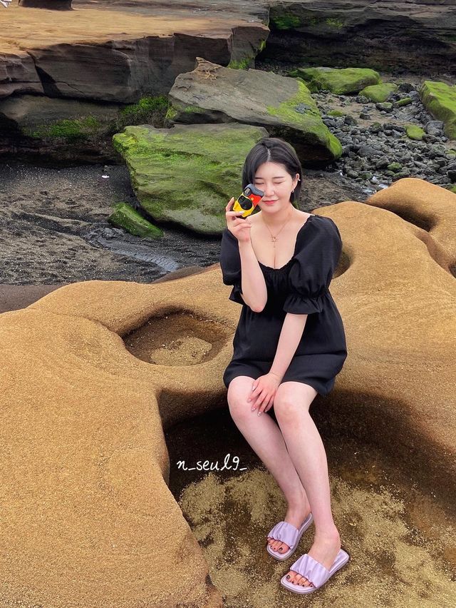 제주도만의 독특한 해변, "사계해변"