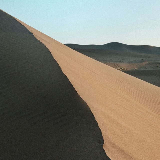 Sleeping in the dessert in Dunhuang